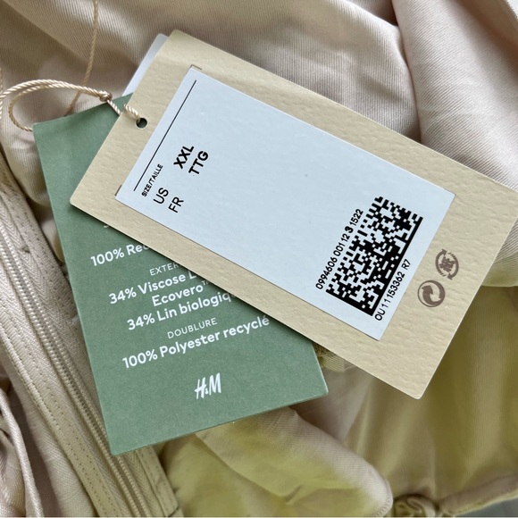 Brock Collection x H&M Linen-blend Corset-style Top - Picture 6 of 7